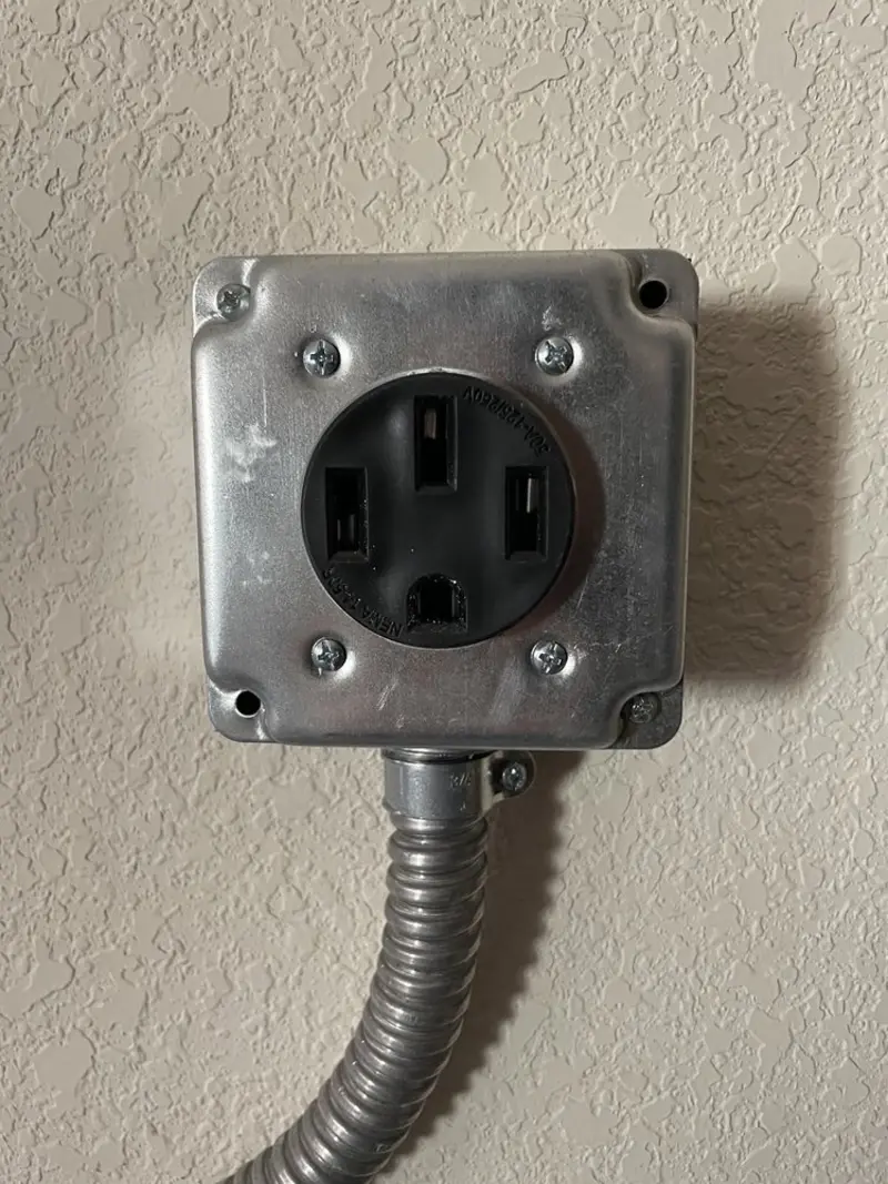 NEMA 14-50 outlet installed for Smart Home Electrical in Cedar City